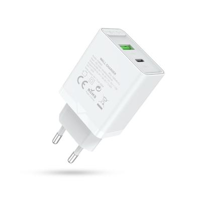 Cargador de Pared Vention FBBW0-EU/ 1xUSB Tipo-C/ 1x USB/ 20W