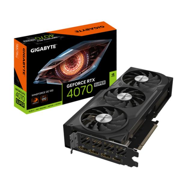 Tarjeta Gráfica Gigabyte GeForce RTX 4070 SUPER WindForce OC 12G/ 12GB GDDR6X