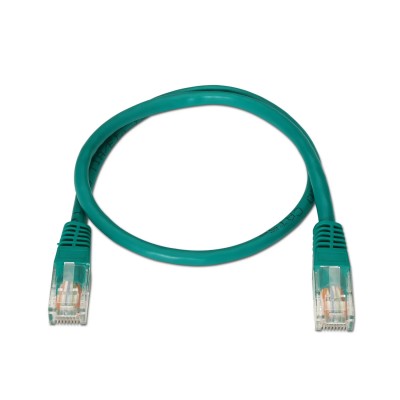 Cable de Red RJ45 UTP Aisens A133-0194 Cat.5e/ 1m/ Verde