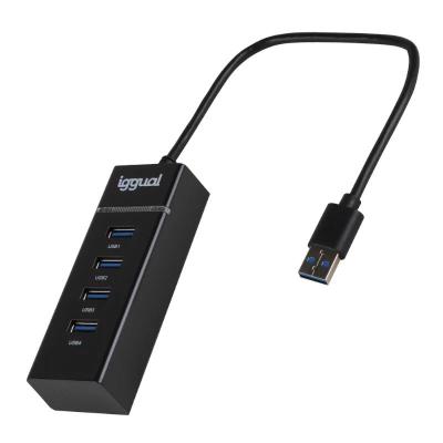 Iggual HUB USB 3.0 de 4x Puertos USB 3.0 para