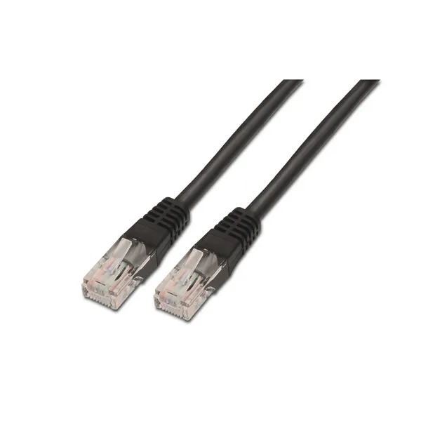 Cable de Red RJ45 UTP Aisens A135-0258/ Cat.6/ 1m/ Negro