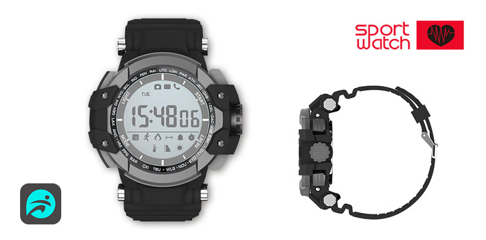 Reloj Deportivo Anti-Shock Negro XS15BK